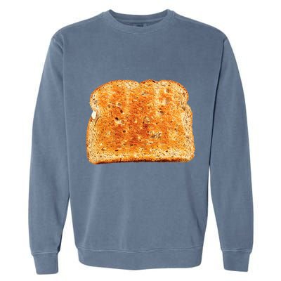 Toast Bread Costume Funny Garment-Dyed Sweatshirt