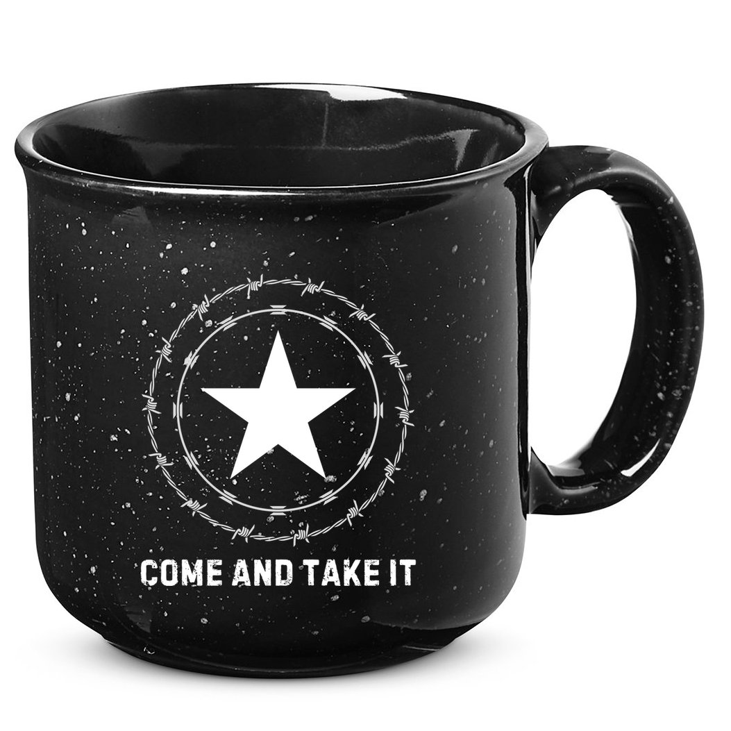 Texas Border Crisis Come And Take It 15oz Campfire Ceramic Mug