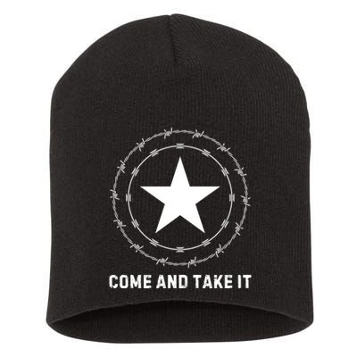 Texas Border Crisis Come And Take It Short Acrylic Beanie