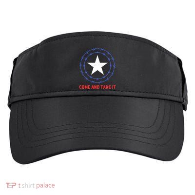 Texas Border Crisis Come And Take It Adult Drive Performance Visor