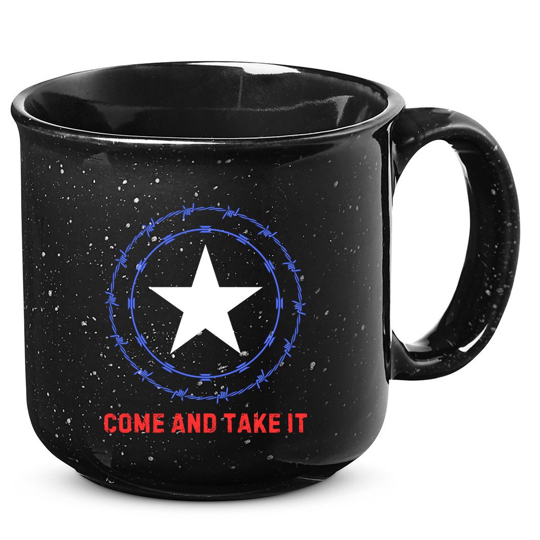 Texas Border Crisis Come And Take It 15oz Campfire Ceramic Mug