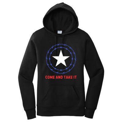 Texas Border Crisis Come And Take It Women's Pullover Hoodie