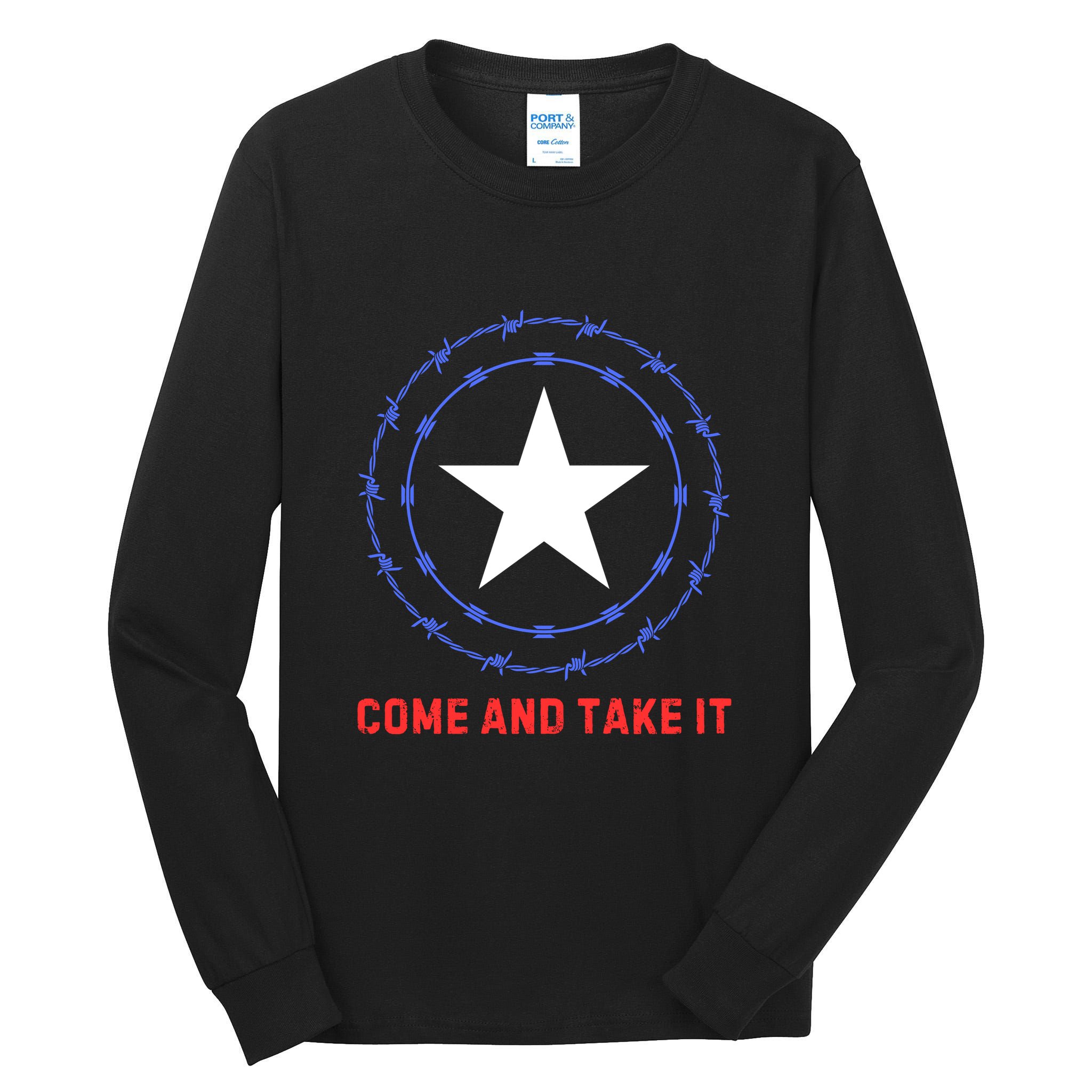 Texas Border Crisis Come And Take It Tall Long Sleeve T-Shirt