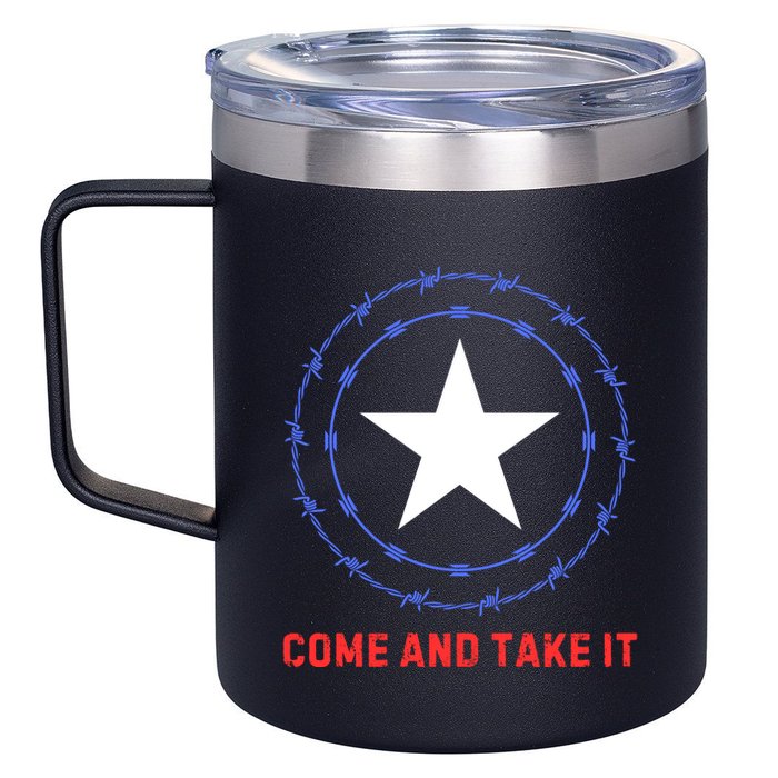 Texas Border Crisis Come And Take It 12oz Stainless Steel Coffee Mug