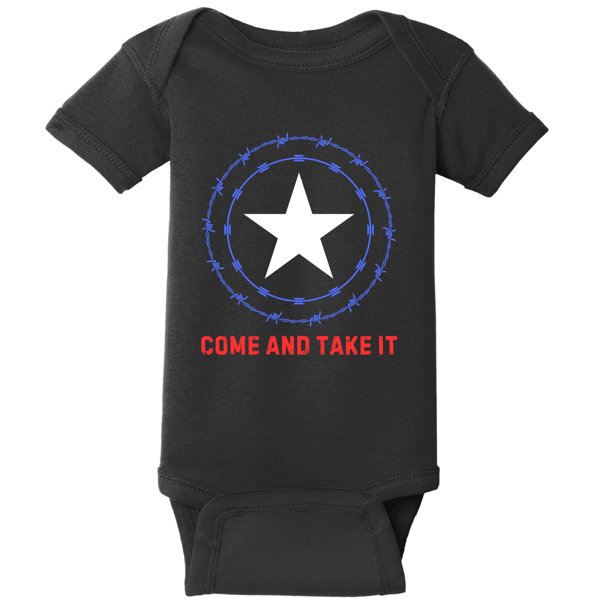 Texas Border Crisis Come And Take It Baby Bodysuit