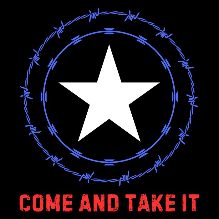 Texas Border Crisis Come And Take It Cropped Pullover Crew