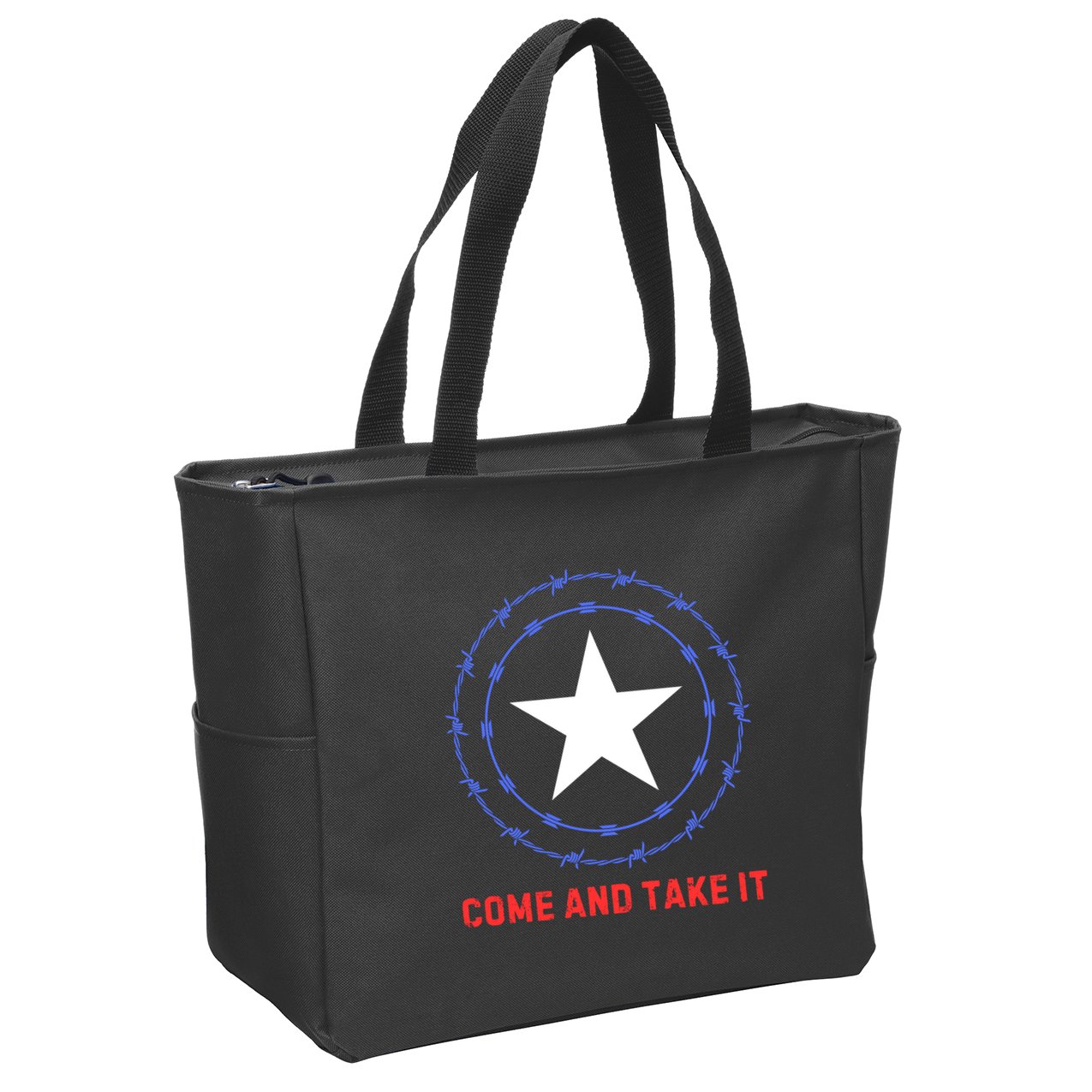 Texas Border Crisis Come And Take It Zip Tote Bag