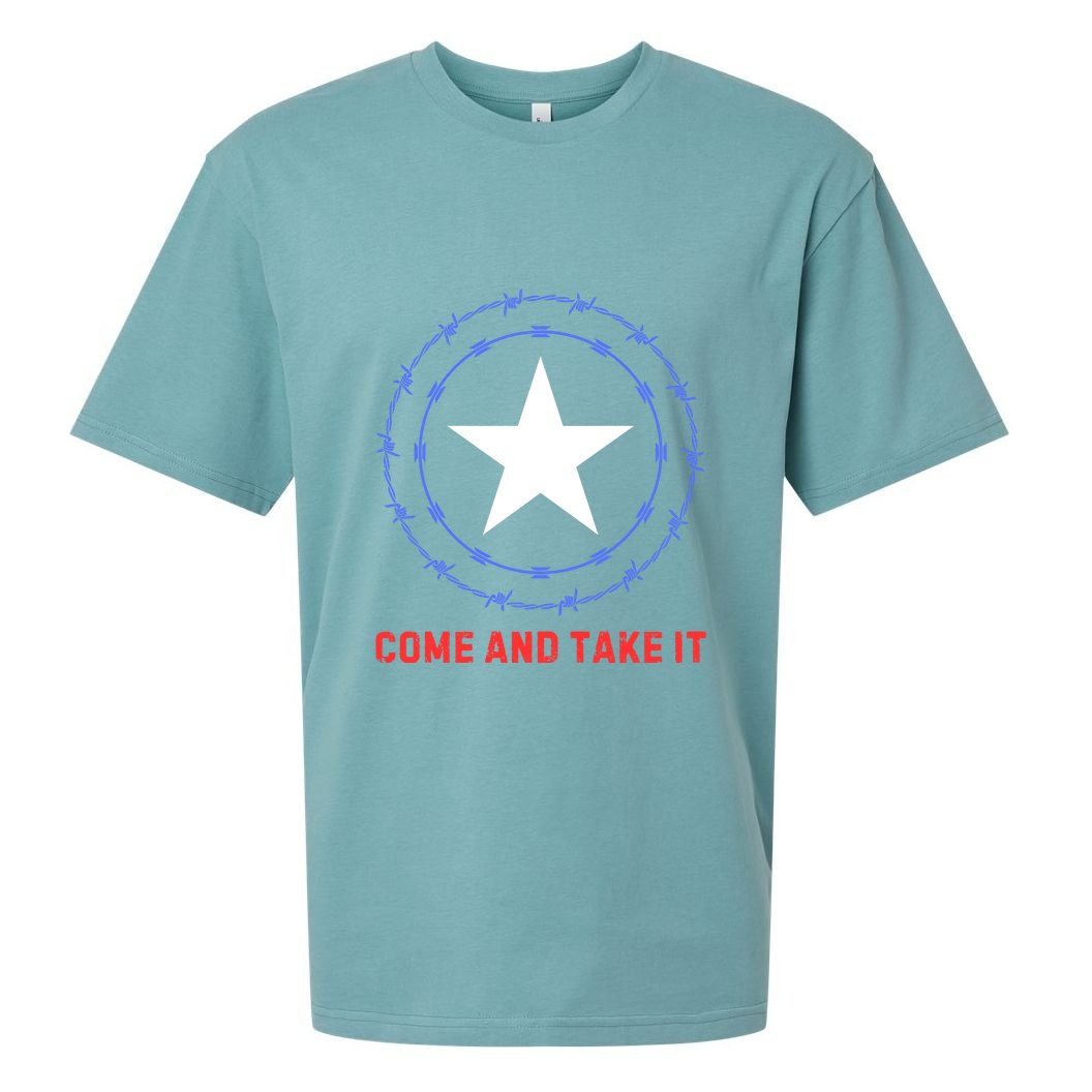 Texas Border Crisis Come And Take It Sueded Cloud Jersey T-Shirt