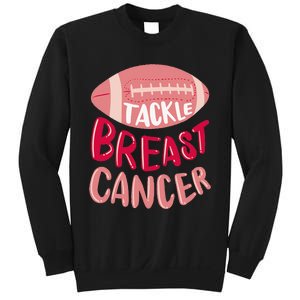 Tackle Breast Cancer Awareness Football P.I.N.K Ribbon Sweatshirt