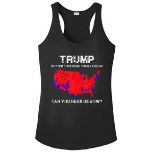 Trump Better Coverage Than Verizon Can You Hear Us Now Ladies PosiCharge Competitor Racerback Tank