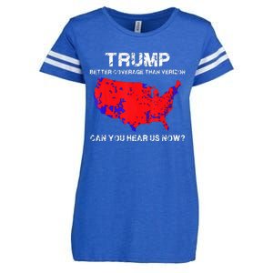 Trump Better Coverage Than Verizon Can You Hear Us Now Enza Ladies Jersey Football T-Shirt