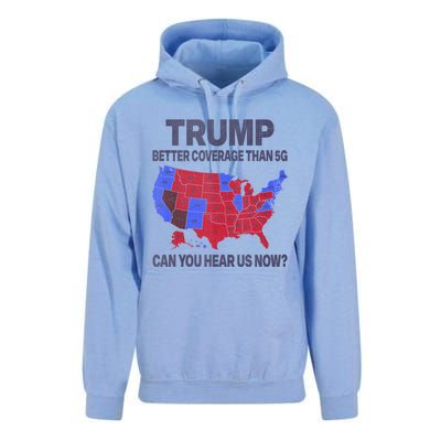 Trump Better Coverage Than 5g Can You Hear Us Now Politics Unisex Surf Hoodie