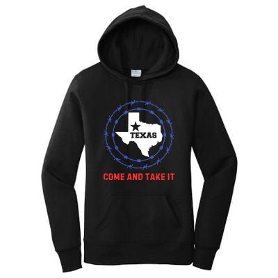 Texas Border Crisis Come And Take It Women's Pullover Hoodie