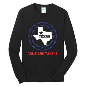 Texas Border Crisis Come And Take It Tall Long Sleeve T-Shirt