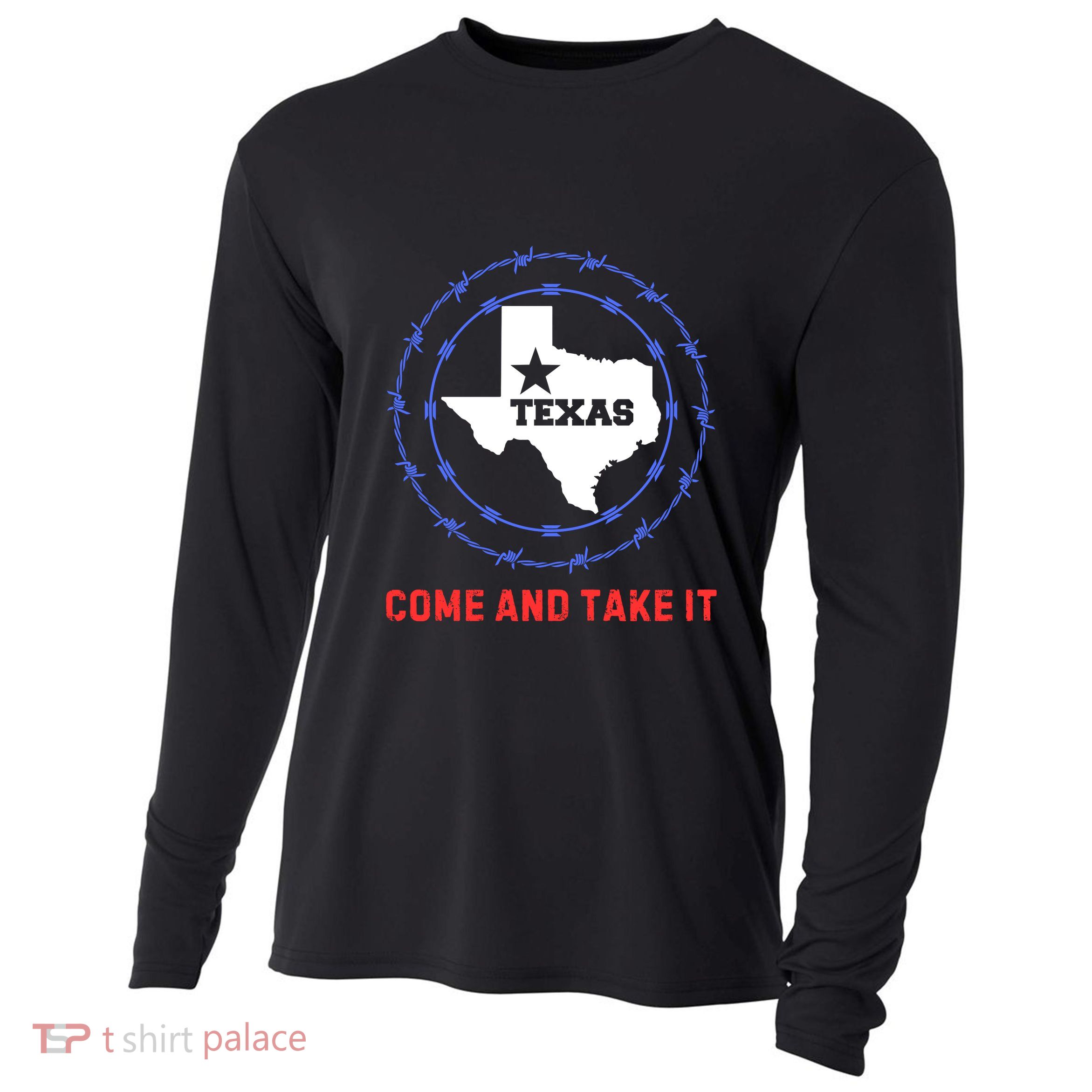Texas Border Crisis Come And Take It Cooling Performance Long Sleeve Crew