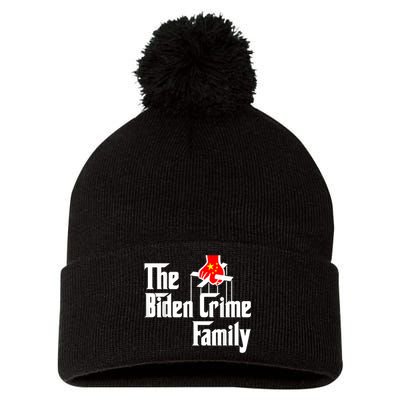 The Biden Chinese Crime Family Puppet Humor Anti Against Pom Pom 12in Knit Beanie