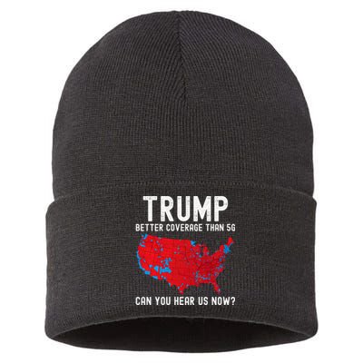 Trump Better Coverage Than 5g Can You Hear Us Now? Sustainable Knit Beanie