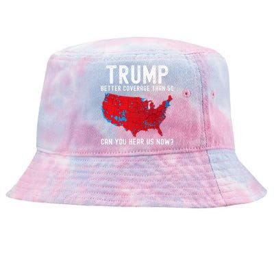 Trump Better Coverage Than 5g Can You Hear Us Now? Tie-Dyed Bucket Hat