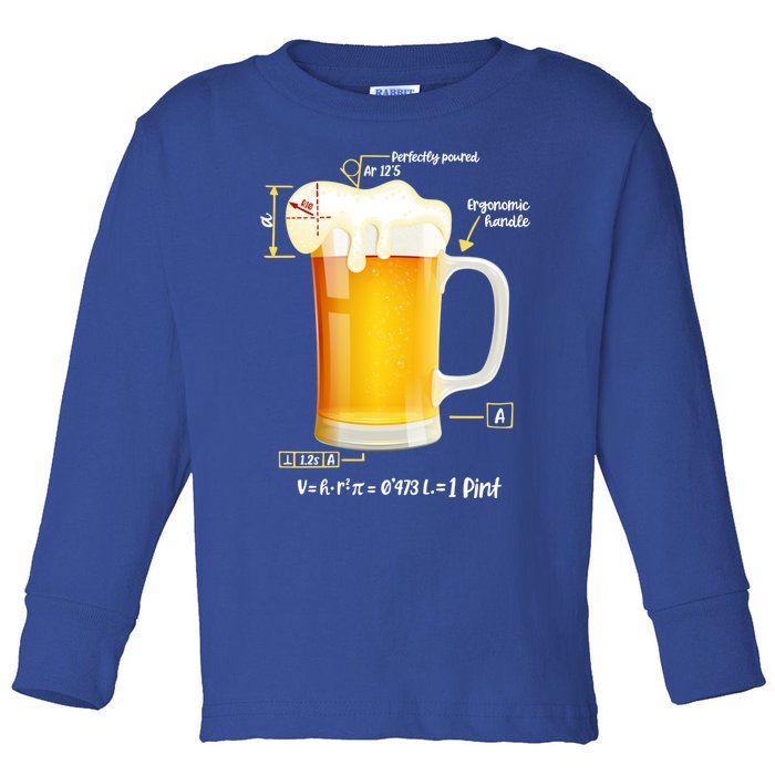 Technical Beer Craft Beergineer Brewer Cool Gift Toddler Long Sleeve Shirt