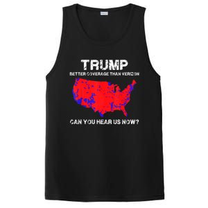 Trump Better Coverage Than Verizon Can You Hear Us Now Funny Pro Trump PosiCharge Competitor Tank