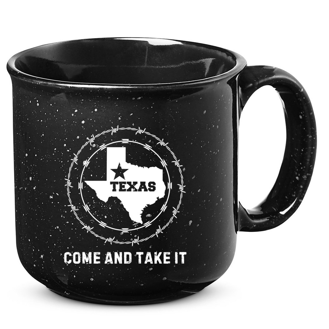 Texas Border Crisis Come And Take It 15oz Campfire Ceramic Mug