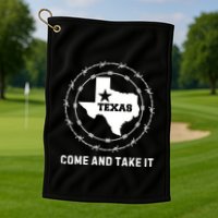 Texas Border Crisis Come And Take It Golf Towel