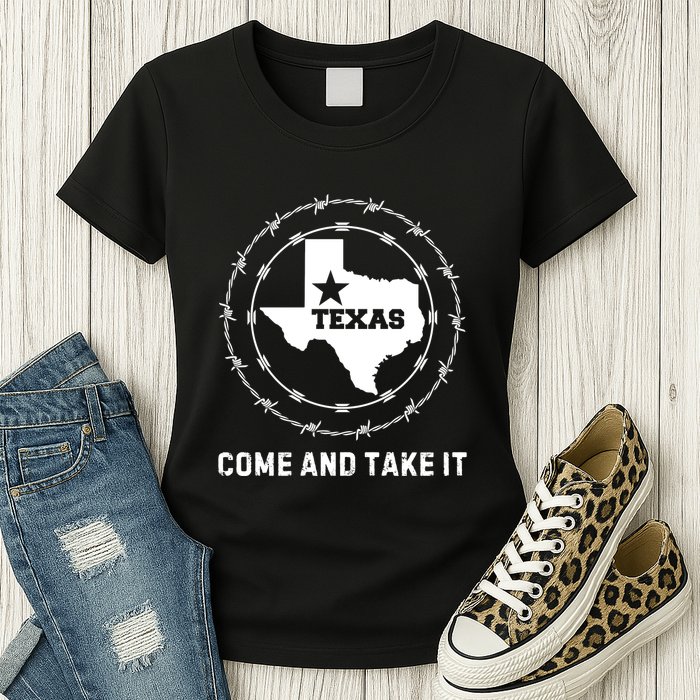Texas Border Crisis Come And Take It Womens T-Shirt