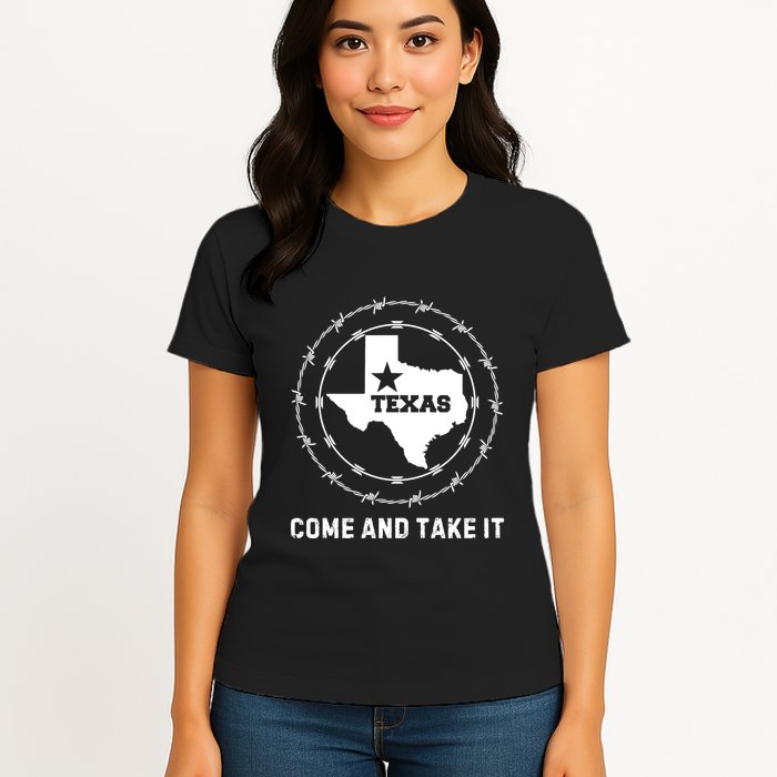 Texas Border Crisis Come And Take It Womens T-Shirt