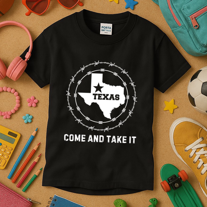 Texas Border Crisis Come And Take It Kids T-Shirt