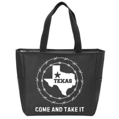 Texas Border Crisis Come And Take It Zip Tote Bag