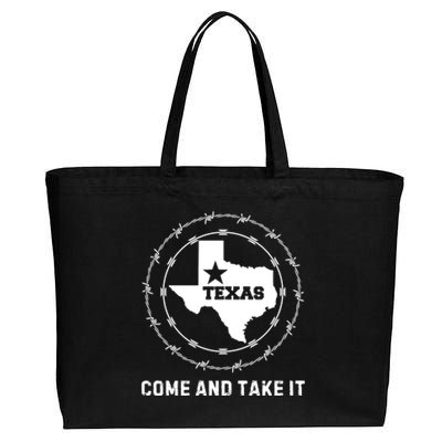 Texas Border Crisis Come And Take It Cotton Canvas Jumbo Tote