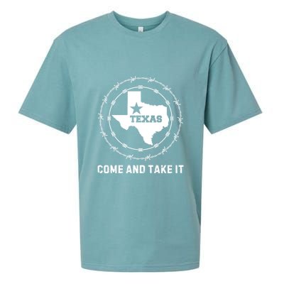 Texas Border Crisis Come And Take It Sueded Cloud Jersey T-Shirt