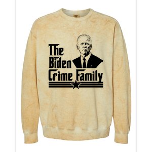 The Biden Chinese Crime Family Puppet Humor Anti Against Colorblast Crewneck Sweatshirt