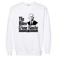 The Biden Chinese Crime Family Puppet Humor Anti Against Garment-Dyed Sweatshirt