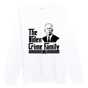 The Biden Chinese Crime Family Puppet Humor Anti Against Premium Crewneck Sweatshirt