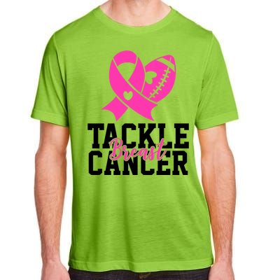 Tackle Breast Cancer Ribbon Football Adult ChromaSoft Performance T-Shirt