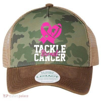 Tackle Breast Cancer Ribbon Football Legacy Tie Dye Trucker Hat