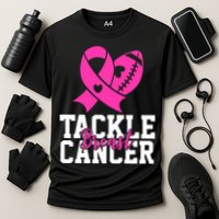 Tackle Breast Cancer Ribbon Football Performance Shirt