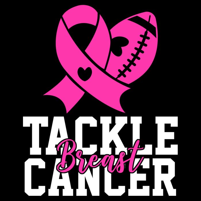 Tackle Breast Cancer Ribbon Football Performance Shirt