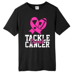 Tackle Breast Cancer Ribbon Football Tall Fusion ChromaSoft Performance T-Shirt