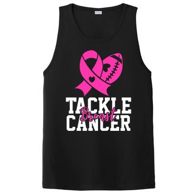 Tackle Breast Cancer Ribbon Football PosiCharge Competitor Tank