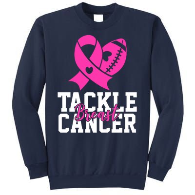 Tackle Breast Cancer Ribbon Football Sweatshirt