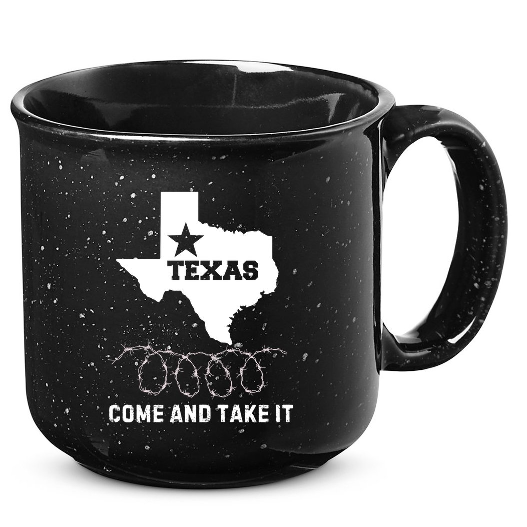 Texas Border Crisis Come And Take It 15oz Campfire Ceramic Mug