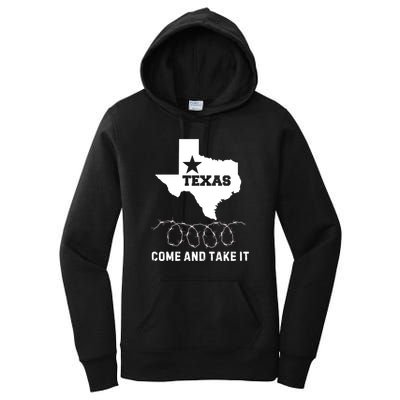Texas Border Crisis Come And Take It Women's Pullover Hoodie