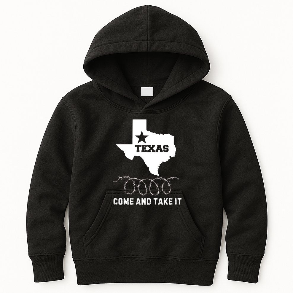 Texas Border Crisis Come And Take It Kids Hoodie
