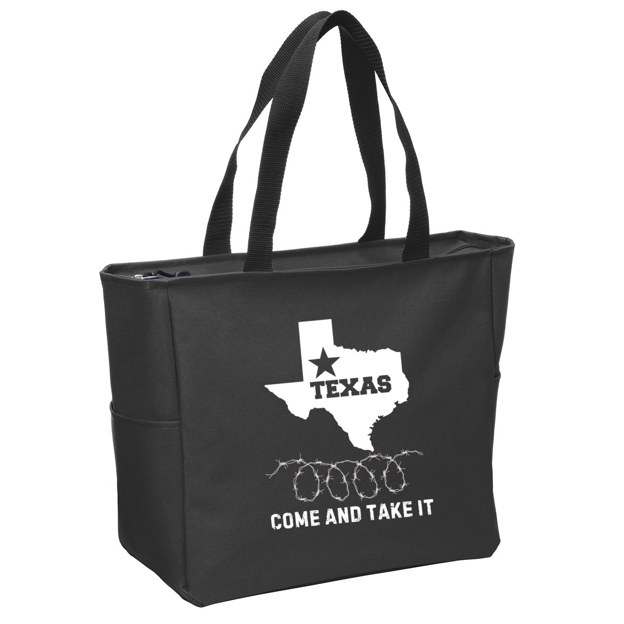 Texas Border Crisis Come And Take It Zip Tote Bag