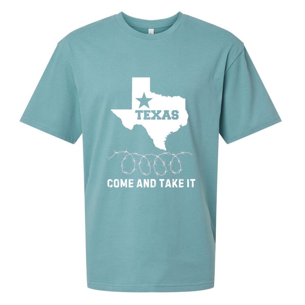 Texas Border Crisis Come And Take It Sueded Cloud Jersey T-Shirt