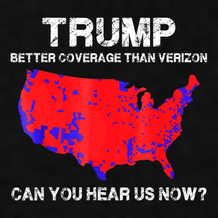 Trump Better Coverage Than Verizon Can You Hear Us Now Ladies PosiCharge Tri-Blend Wicking Tank