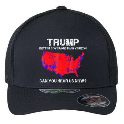 Trump Better Coverage Than Verizon Can You Hear Us Now Flexfit Unipanel Trucker Cap
