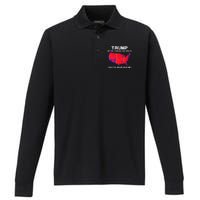 Trump Better Coverage Than Verizon Can You Hear Us Now Performance Long Sleeve Polo